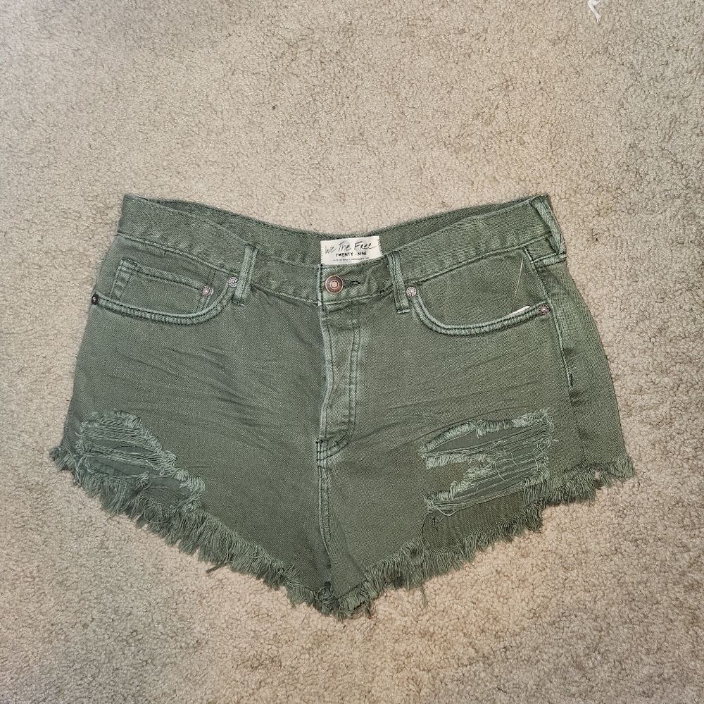 We the Free Sage High Rise Shorts